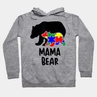 Autism Awareness Month Mama Bear Hoodie